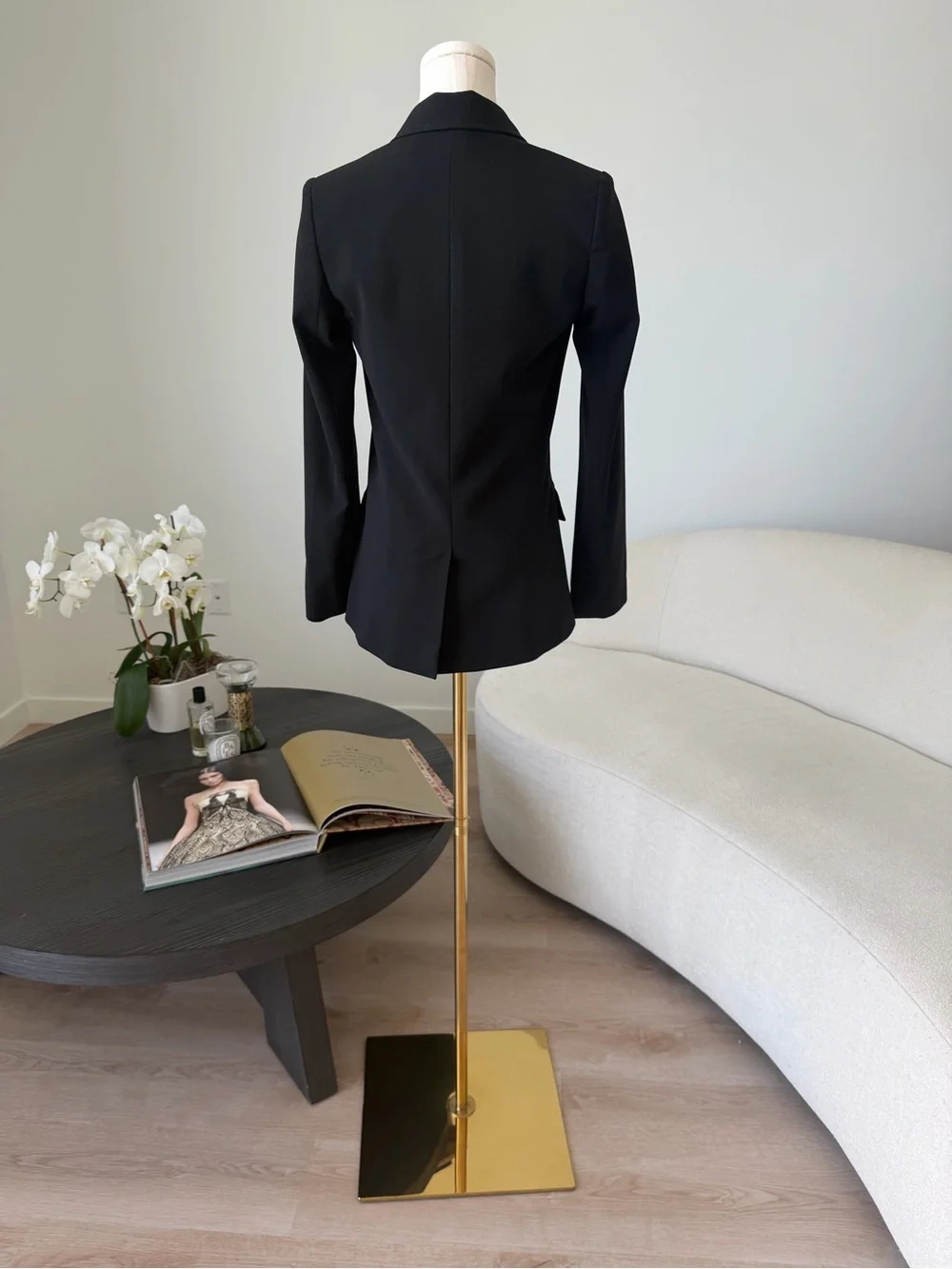Christian Dior Black Tailored Blazer Jacket Wool Blend Made in Italy IT 38 US 2